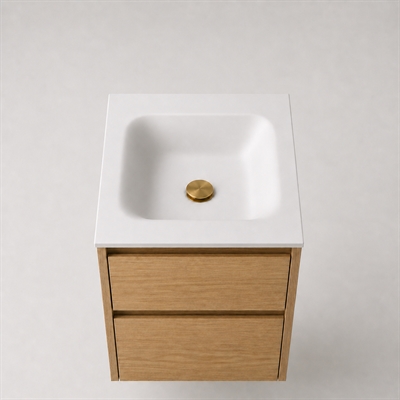 Corian Waschtischplatte 52 cm inkl. Type 7-Becken, Glacier White